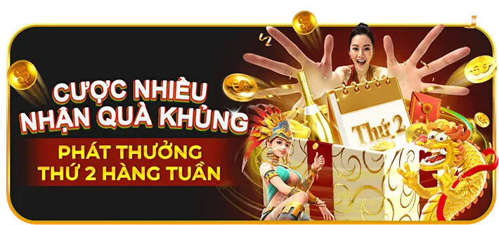 Màn hình trò chơi slot và bắn cá đầy màu sắc